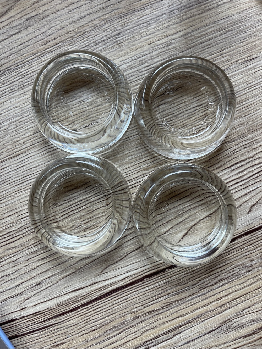 Glass furniture coasters